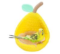 Bird Bed For Cage - 230g Pear Shape Conure Cave, Cotton Shelter, Soft Hanging Nest House, Comfortable Feathered Resting Space | Winter Summer Seasonal Comfort Uses