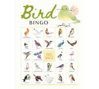 Bird Bingo: 32 Player Ornithology Themed Party Games for Bird Watchers, Science Classrooms, Bird lover gifts