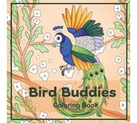 Bird Buddies Coloring Book: 30 Hand Drawn Designs - Compact Size