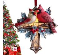 Bird Christmas Tree Ornaments 2D Acrylic Holiday Pendant