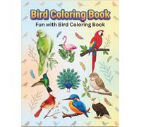Bird Coloring Book (B/W): Fun with Bird Coloring Book
