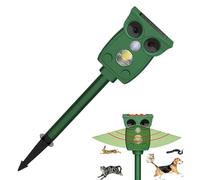 Bird Control, Owl Shape Solar Powered Prevention, Ultrasonic Motion Sensor Animal For Swallow Cat Dog Bat Boar Lawn Yard Fence Roof Garden Patio Pool Window Outside Property Protection