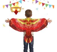 Bird Costume Prop | Elastic Straps Animal Theme Dress Up - Costume Face Masque Bird Wings - for Stage School Carnival Halloween Masquerade Photography Birthday Party