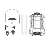 Bird Feeder | 4-Port Weatherproof Squirrel Proof Metal | Large Bird Feeder