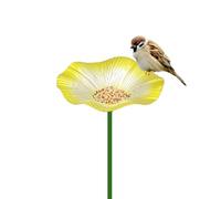 Bird Feeder - Bee & Butterfly Waterer | Floral Garden Decoration Painted | Outdoor Yard Bee Irrigation Station | Wild Bird Food Bowl | Morning Glory Ground Planter Craft