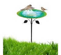 Bird Feeder, Bird Bath, 9,65 x 32,68 pollici Bowl Stand with large Capacity, Parrot Feeding Tray for Garden, Balcony, Patio, Outdoor Use, Stylish, Stabile, Easy Setup, Black