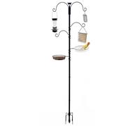 Bird Feeder - Bird Feeding Station - Feeding Station For Outdoors | Decorative Iron Art Metal Weatherproof Leak-Proof Feeder For Garden Balcony Terrace Patio Yard Backyard Outdoor Wildlife Viewing