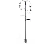 Bird Feeder, Bird Feeding Station, Metal Iron Art Weatherproof, Leak-Proof Solution, Birds Food Dispenser for Backyard, Patio, Balcony, Terrace and Dining Garden Animals