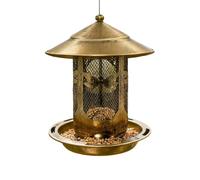 Bird Feeder - Food Dispenser Squirrel-Proof Removable Base, Hummingbird Feeder | Attracts Birds and Keeps Feed Fresh, Ideal for Garden, Yard, Window, Pole, Chicken Coop, Poultry, 42,5 x 18,7 x 18,7