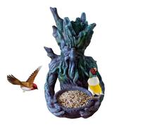 Bird Feeder for Outdoors - Albero Shaped Bird Feeder Sculpture | Artistic Bìrd Feeding Garden Statua | Made from Ancient Trees, Hidden Keyhole Hook, Unique Patio Garden Decoration, for Bìrd Lovers