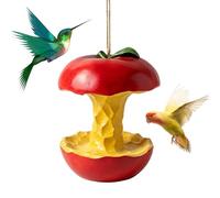 Bird Feeder for Outdoors - Fruit Shape Feeding Station, Decorative Hanging Bird Feeder with Hook, Cute Fruit Design Feeding Tray for Wild Birds, Ideal for Garden, Backyard, Lawn, Tree & Yard Display