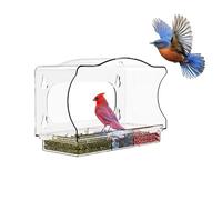 Bird Feeder For Window - Window Bird Feeder, Acrylic Removable Tray Tool, Clear BirdS FeederS For Indoor Outdoor Home Garden Patio BirdS Watching