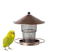 Bird Feeder, Goldfinches Feeder, Metal Large Capacity Birdfeeders, Hangable Design Outside, Perfect for Cardinal, Bluebird, and Chickadees Feeding Station