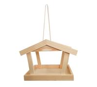 Bird Feeder House - Wooden Outdoor Feeding Station, Rustic Hummingbird Feeder Pet Supplies | Bird Feeders For Yard, Patio, Porch, Balcony, Window, Tree, Fence, Deck, Indoor Landscape