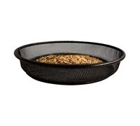 Bird Feeder - Mesh Feeding Plate - 6.89×6.42×1.3inch Rust-proof Metal Bird Feeder - All-Season Protection For Sparrow Balcony Backyard Porch Deck Garden Park Terrace Indoor Outdoor