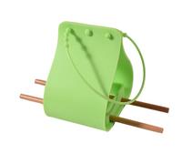 Bird Feeder Outdoor, Silicone Food Bowl, Wooden Perch Feeder, Adjustable Hanging Strap with Durable Design for Window Viewing Garden Backyard Patio Bird Watching Decoration