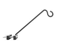 Bird Feeder Pole, Rotatable Planter Hook, Weather-Resistant Space-Saving Hanger, Heavy-Duty Arm Birds Watching, Ideal for Patio, Garden, Balcony Use 17.72 Inch