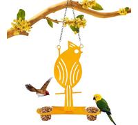 Bird Feeder Station, Window Mount Feeder, Spill Proof Dispenser, 19.09x8.78 inches, Decorative Waterproof Design, Easy Refill Feature, Ideal for Balcony, Garden, Tree, Backyard