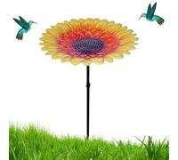 Bird Feeder Tray, Flower Birdbath Feeder, 9.45x9.45in Garden Waterer Design, Authentic Metal Construction, Easy to Clean for Yard, Lawn, Patio, Deck, Outdoor House Decor