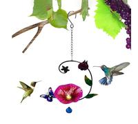 Bird Feeder Tray - Iron Flower Garden Decor, Outdoor Wild Feeding Dish, Decorative Yard Stand | Backyard Patio Garden Lawn Porch Window Fence Balcony Deck Display for Bird Feeding Use