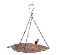 Bird Feeder Tray, Outdoor Hummingbird Water Bowl, Hanging Chain Design, Weather-Resistant and Easy-Fill Structure, for Tree Yard Garden Lawn Backyard Use, 11,81 x 11,42 x 1,18 pollici
