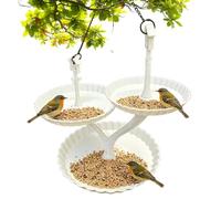 Bird Feeder Tray - Treat Water Feeding Plate | 360-degree Flat Bird Feeder