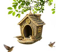 Bird Feeder Vintage Cottage Shaped Outdoor Birdfeeder Distinctive