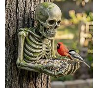 Bird Feeder - Waterproof Tree-Mounted Outdoor Sculpture Feeders with Hidden Keyhole Hanger Bird Seed Feeder for Backyard Garden Sculpture Birdfeeder Yard Art Decoration