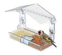 Bird Feeder - Weather Proof Hummingbird Feeding Bowl | Suction Cup Bird Feeder For Balcony Backyard Garden Patio Deck Railing Winter Birdwatching View Feeding And Others