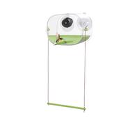 Bird Feeder with Camera, Suction Cup Mount, 6.3in Weatherproof Large Capacity Feeder, Clear Video Capture, White, Pet Food Organizer for Hummingbirds, Sparrows, Parakeets