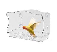 Bird Feeders, Clear Acrylic Finch Feeder, Suction Cup Feeding Tray, Weather-Resistant Sturdy Design, Easy Installation, for Birdwatching Enthusiasts & Nature Lovers