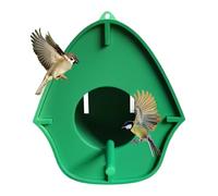 Bird Feeders for Outdoors - Hangable Feeding Station, Outdoor Bird Feeder with Perching Rod and Sun Protection | Hanging Design for Finches Sparrows Budgies Backyard Balcony Patio Window