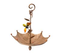 Bird Feeders For Outdoors - Hangable Hummingbird Food Tray Umbrella-Shaped | Anti-Spill Decorative Feeding Plaťform For Garden Patio | Attracts Butterflies Dragonflies Bees Wild Birds Colorful Design