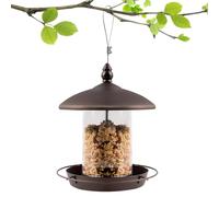 Bird Feeders - Hanging Bird Feeder | Weatherproof Bird Seed Hangable Adjustable Chew-Proof Large Capacity Birdfeeders per Bluebirds and Chickadees, Outside Birds