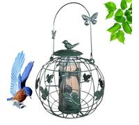 Bird Feeders,sturdy Tube with Metal Top, Outdoor Feeder for Birds, Weatherproof Design Finish, Easy Fill Feature, Garden Tool, Hanging Accessory for Lawn Porch Balcony 8.27x8.27x9.06 Inches