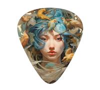 Bird Girl Plettri per chitarra 12 pezzi, plettri acustici essenziali spessi e sottili per studenti 0,46 0,96 0,71 M