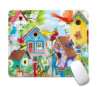 Bird House Garden Tappetini per Il Mouse Soffice Tappetino Mouse Portatile Mousemat per Gioco Pc Lavoro 25X30Cm