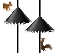 Bird House Guard Squirrel Baffle, Rotatable Squirrel Shield, Outdoor Small Pet Accessory, 15,75 x 12,6 x 0,79 Inches Effective for Deterring, Protects Birdhouses and Feeders