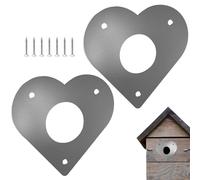Bird House Predator Guard - Protezione Per Fori In Metallo, Scudo Per L'ingresso Del Nĩdo, Pannello Per Picchio, Viti Di Montaggio | Accessorio Esterno Affidabile Per La Sicurezza Del Nĩdo Degli Uccel
