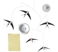 Bird Mobile - Mobili per adulti | Kit da 5 pezzi con rondine volanti mobili | 25 x 15 cm, decorazione da parete con uccellini in carta artigianale | Decorazione per la casa per bambini decorazione per