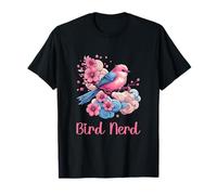 Bird Nerd Appassionato Ornitologia Birdwatching Uccelli Maglietta