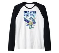 Bird Nerd District Birdwatching Ornitologia Natura Comunità Maglia con Maniche Raglan