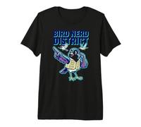 Bird Nerd District Birdwatching Ornitologia Natura Comunità Maglietta Premium