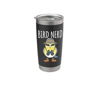 Bird Nerd Funny Birdwatching Birder Ornithology Bicchiere termico in acciaio inox doppia parete