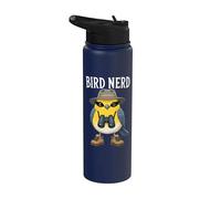 Bird Nerd Funny Birdwatching Birder Ornithology Stainless Steel Insulated Water Bottle