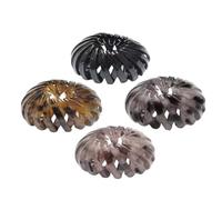 Bird Nest Hair Clip - Creatore Di Panini Espandibile | 4x Uccelli Nidificano Fasce Per Capelli Pettinate, Per Artigli, Produttore Di Panini Retrattili, Eleganti Porta Coda Di Cavallo Anti-slip Pe