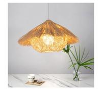 Bird Nest Lanterns Lamp Shade Weaving Metal Rattan Chandelier Rustic Style Art Hanging Indoor Pendant Light for Living Dining Room Bar