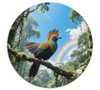 Bird of Paradise 1000 Pezzi Puzzle Circolare Adatto Ai Principianti Da 10 Anni Coordinazione Abilità Educative Bird Attività Weekend Regalo Per Ragazzi 1000pcs (67.5x67.5cm)