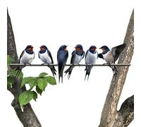 Bird Ornaments, Cute Artificial Birds, Art Craft Decorations, Realistic Texture, Lightweight Build, Vivid Colors, Easy Placement, Nature Theme, Visual Appeal, Patio, Wreath, Fence, 40x13cm