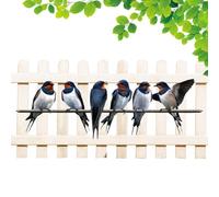 Bird Ornaments - Cute Artificial Birds, Decorative Craft Accessories, Easy Care Multti Scene Design Accent | Colorful Feathered Figurines for Wall Decor Patio Yard Garden Courtyard Lawn Tree Branch